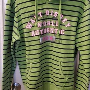 XL WALT DISNEY WORLD GREEN HOODED HOODIE